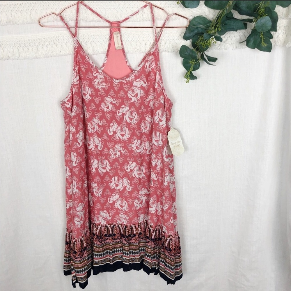 Altar'd State | Ivory Road Elephant Tank Dress | Size Small | New with Tag